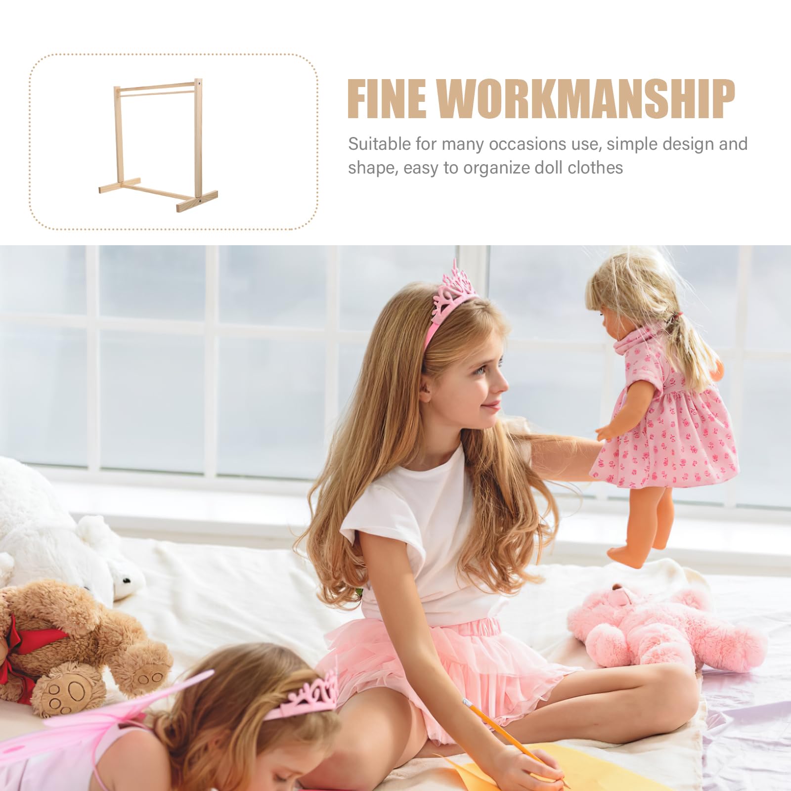 Operitacx high-quality wood material ensures durable doll furniture