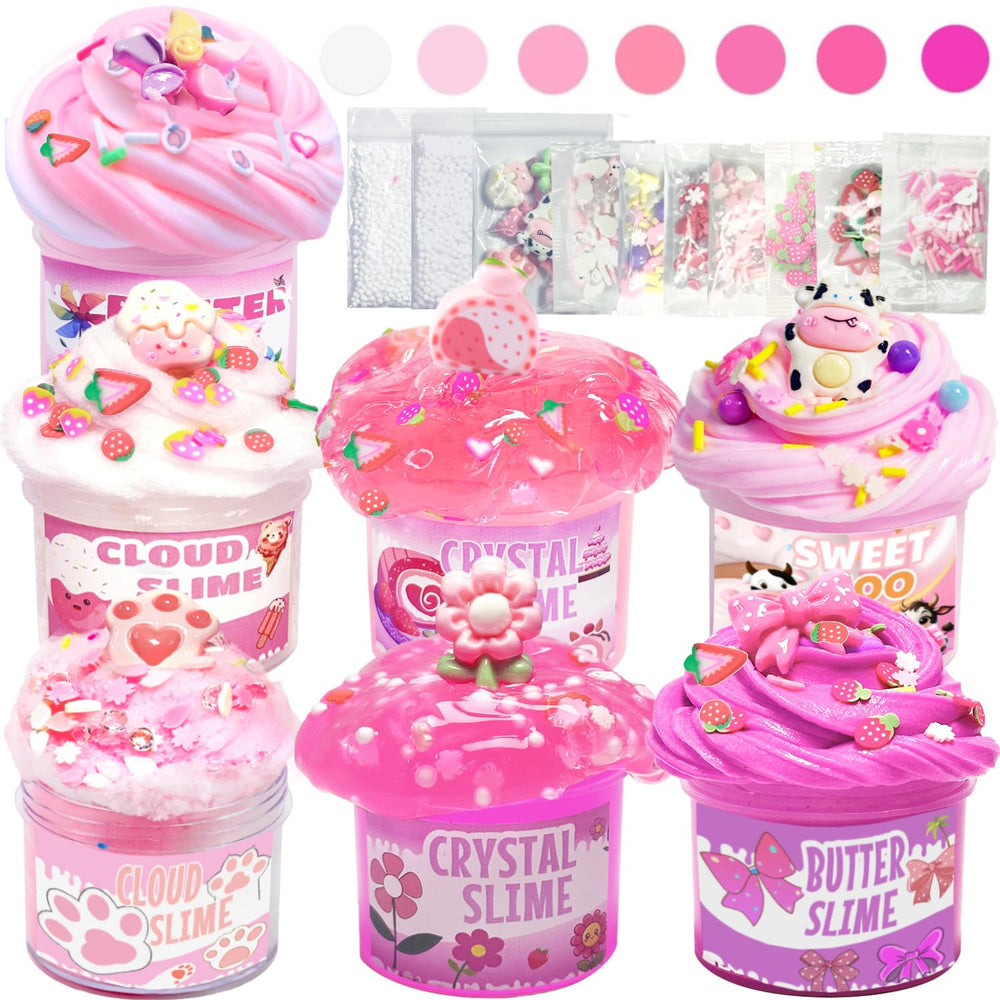 OPLDYRK pink butter slime kit - soft texture for creative play