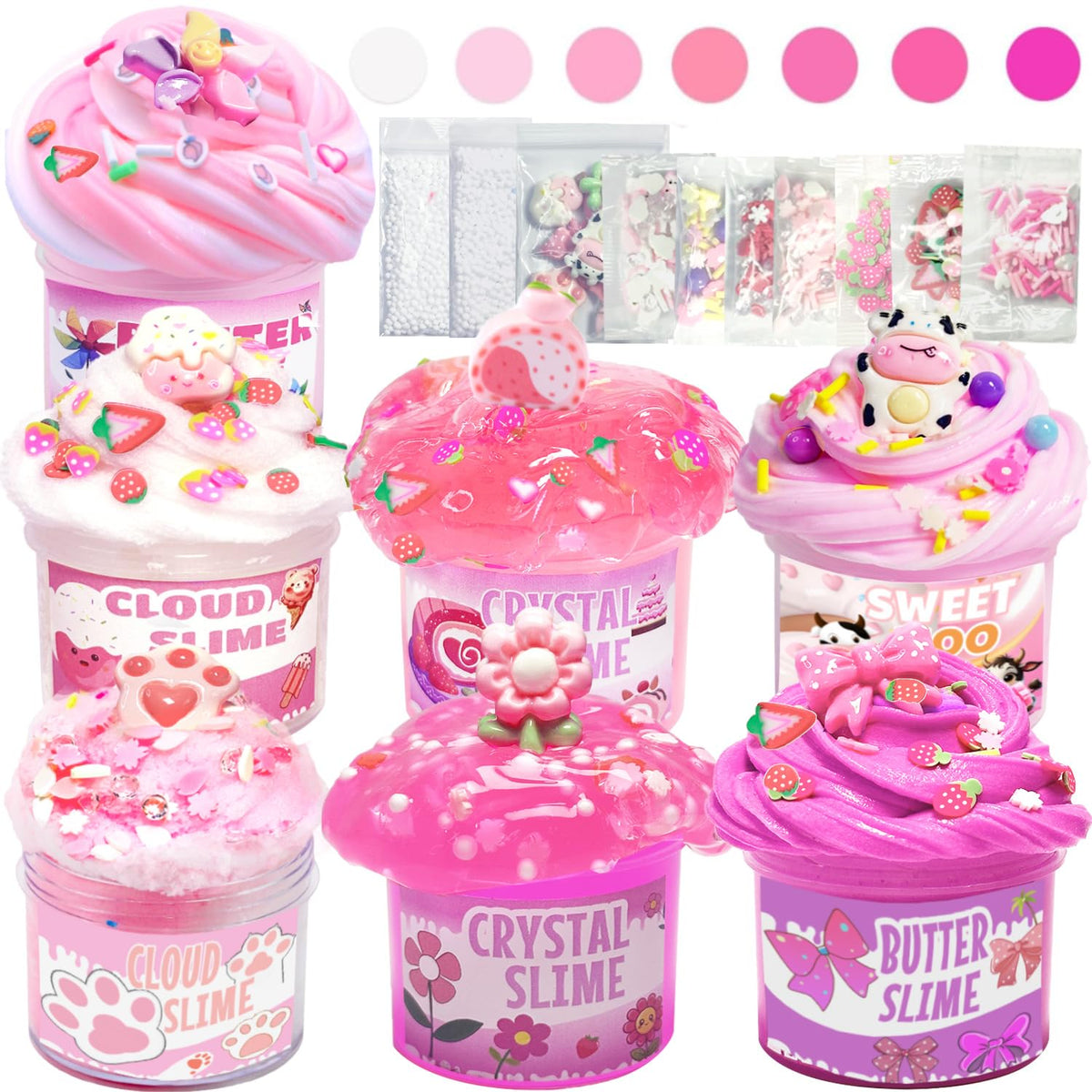 OPLDYRK pink butter slime kit - soft texture for creative play