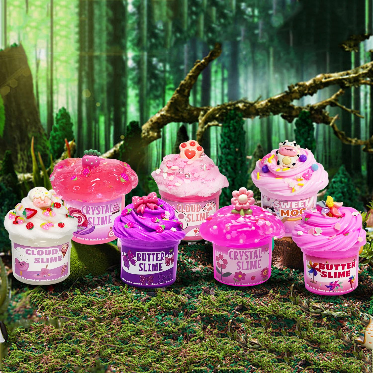 OPLDYRK pink slime party kit - colorful party favors