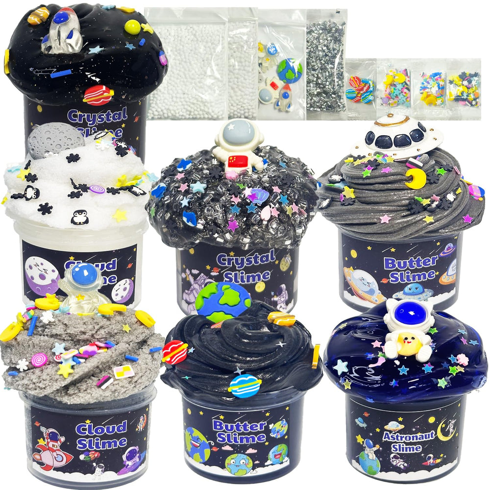 OPLDYRK galaxy slime kit pack—vibrant colors for creative play.