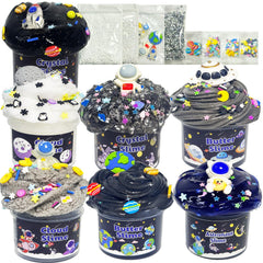 OPLDYRK galaxy slime kit pack—vibrant colors for creative play.