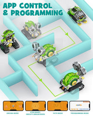 Opmind snail with expressive eyes highlighting quiet mode option