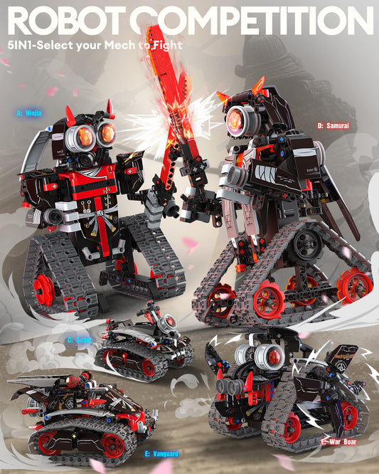 Opmind warrior robot model ready for hands-on play and learning.