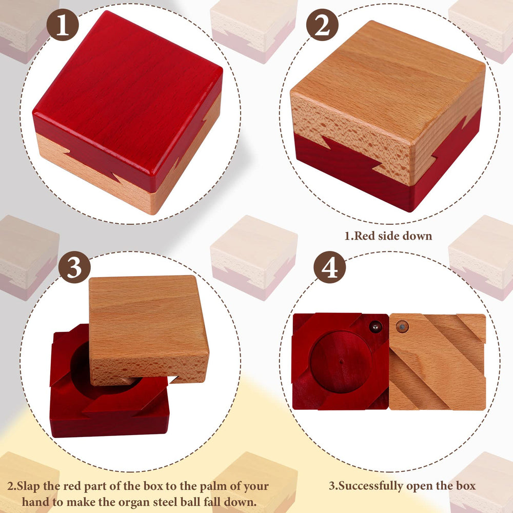 Oppaxf puzzle box different sizes enables versatile storage options.