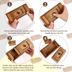 Oppaxf puzzle box gift-ready packaging invites a memorable unboxing.