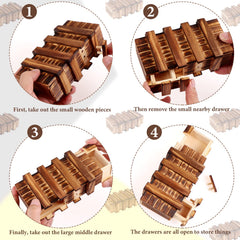 Oppaxf puzzle box hands solving demonstrates challenging brain teaser fun.