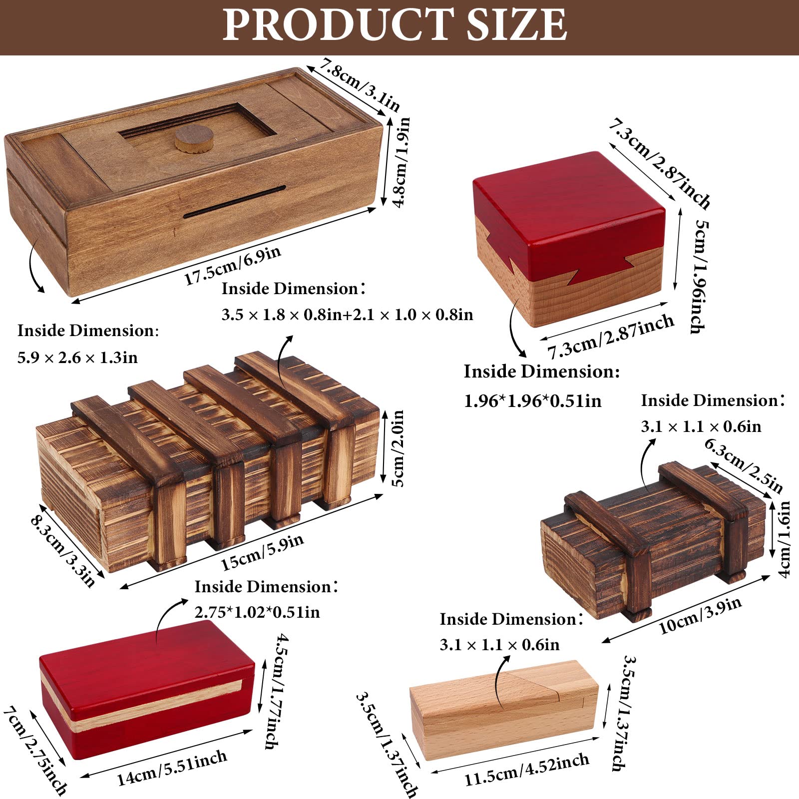 Oppaxf wooden puzzle box close-up highlights premium wood grain and craftsmanship.