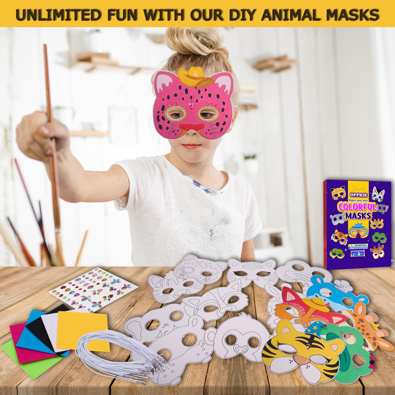 OPPKIE color-and-decorate activity boosts creativity during parties