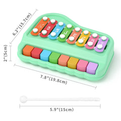 Oprala 2in1 xylophone back with hammers for interactive learning