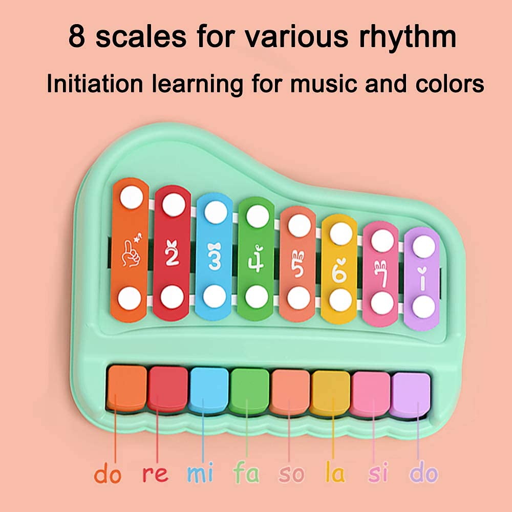 Oprala 2in1 xylophone colorful bars with numbers to guide play