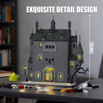OQMI Haunted House attic view offers hidden spaces for suspenseful scenes.
