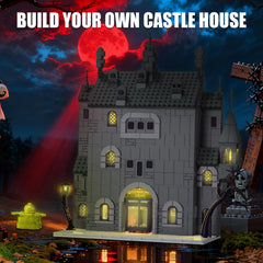 OQMI Haunted House bedroom two features cozy decor for eerie scenes.