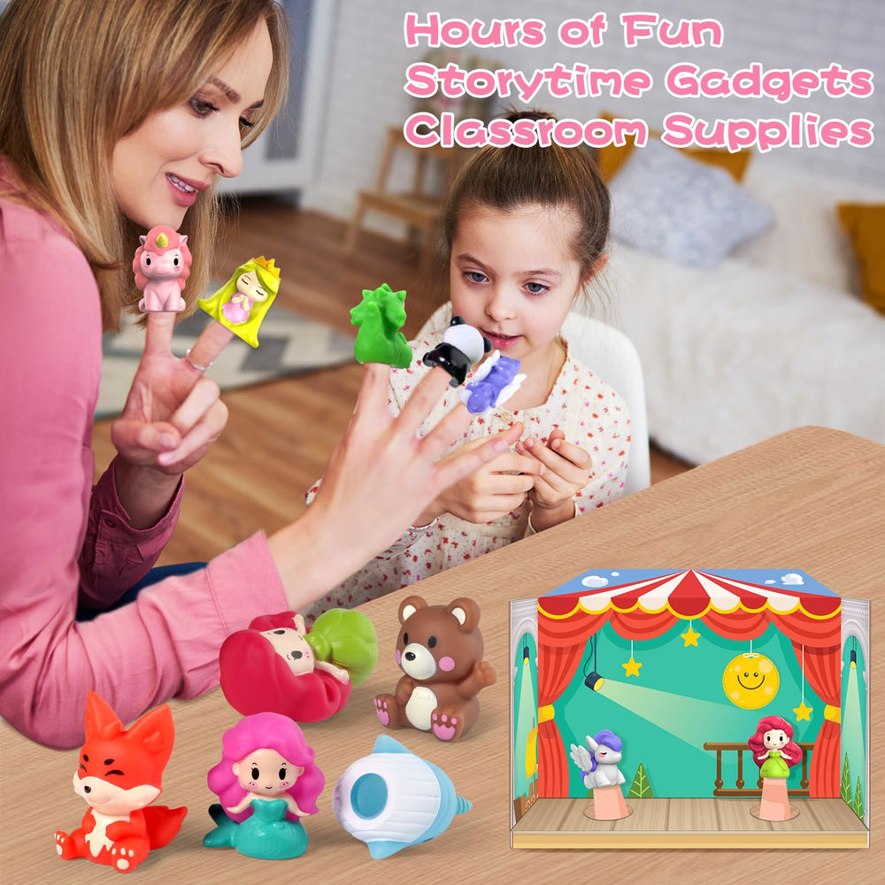 Oriate colorful soft rubber finger puppets ideal for bath time play