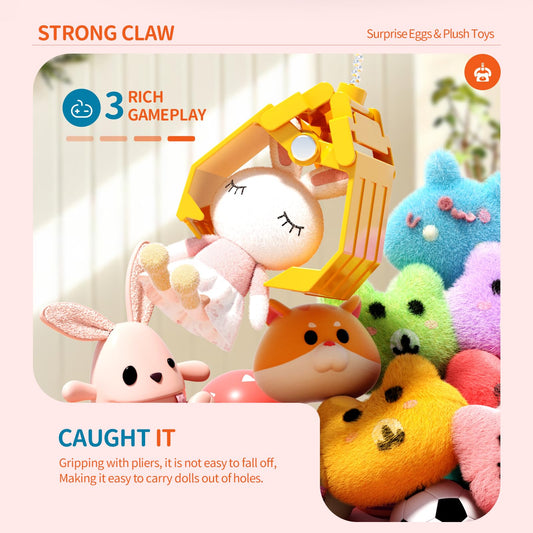 ORANGE OCEAN claw machine side view highlighting compact size for home play