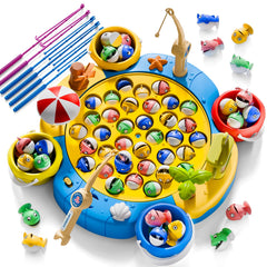 ORANGE OCEAN magnetic fishing game with bright fish for hands-on learning