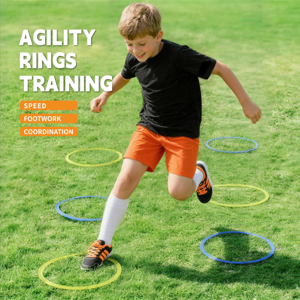Oranmew agility training rings help with precise moves and coordination.