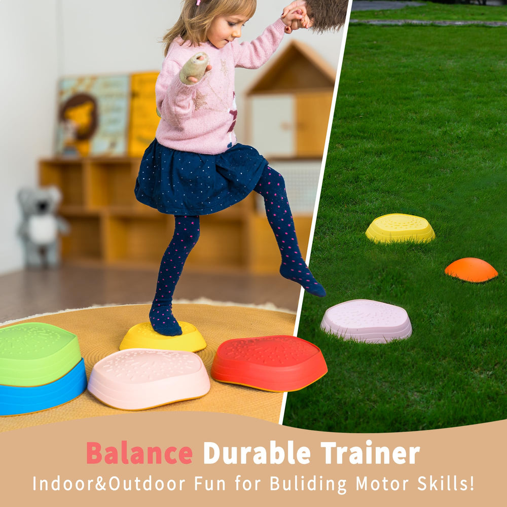 Oranmew Stepping Stones textured non-slip surface for stable indoor and outdoor use.