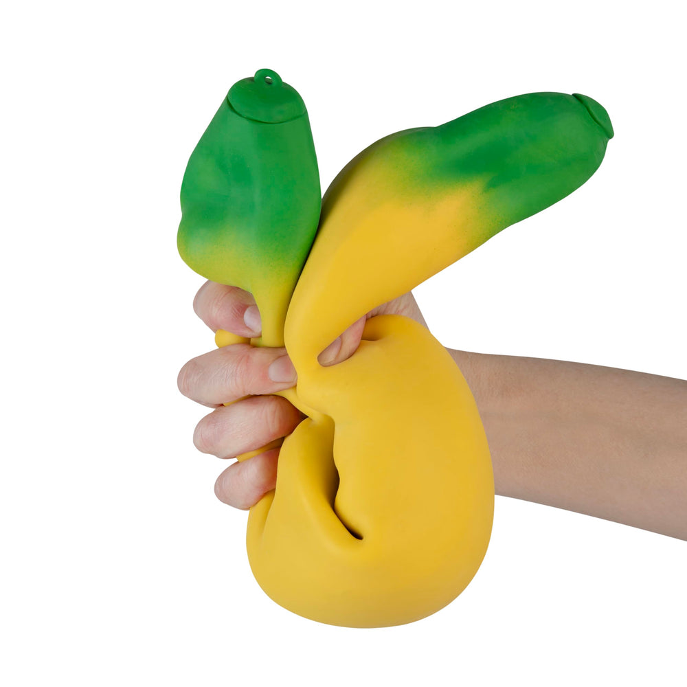The Orb Factory ORB Easy Sqweezy Giant Stretchy Banana soft texture supports calming tactile exploration