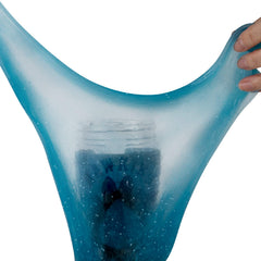 Hawkins Goo Blue under light reveals reflective ooze and shimmer effects.