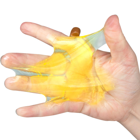 ORB Taba-licious Banana squishy showcases transparent hue for tactile sensory play