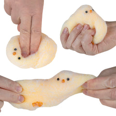 ORB TABA Yellow Chick front view, a soft squishy toy for stress relief and focus