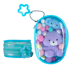 Orb Tabalicious multicolor pom-poms add playful accessories.