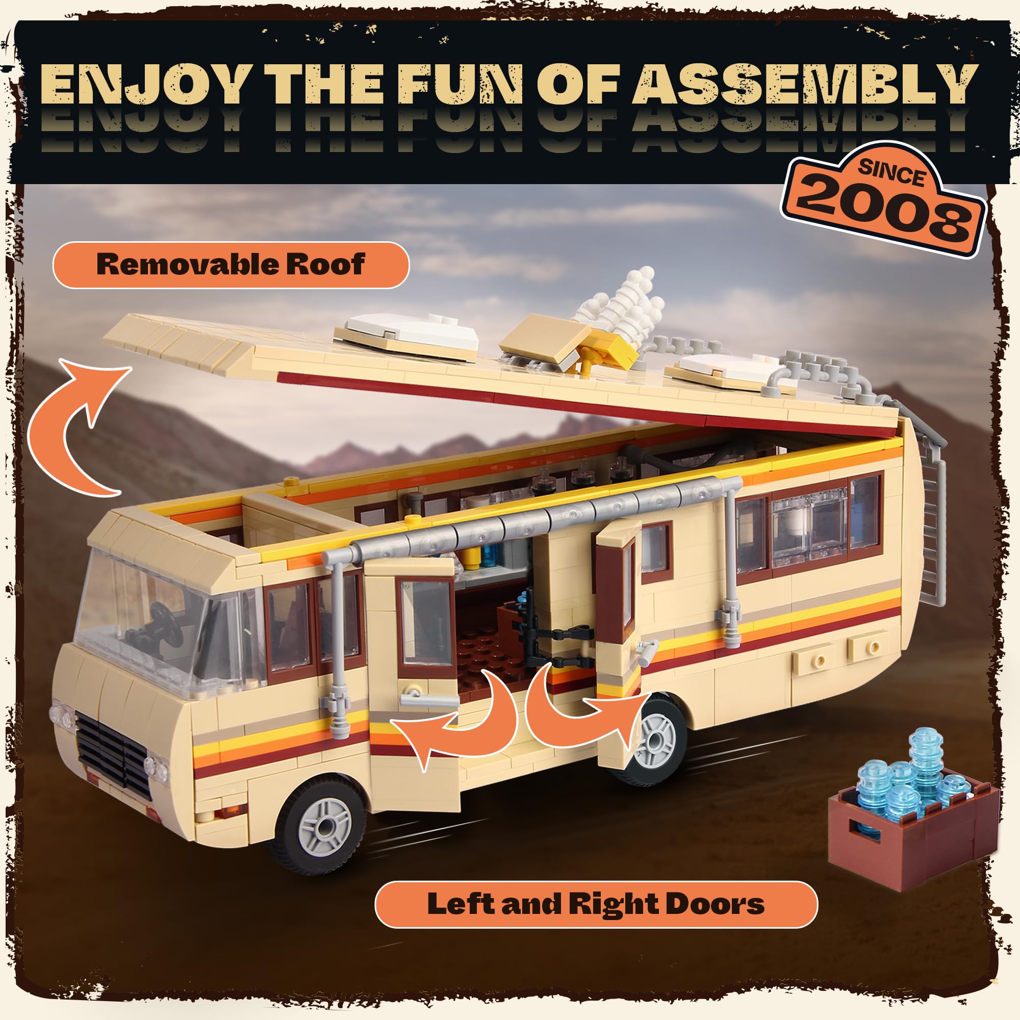 OrbBlaster Rvs detachable roof for easy viewing and quick access