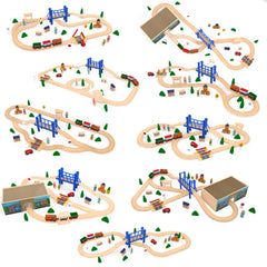 Orbrium Train Station and Crossings layout helps kids explore sequencing.