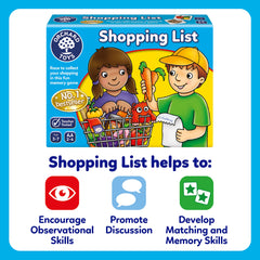 Orchard Toys Shopping List wipe-clean surface for quick cleanup after play.