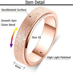 OreilleStar Anxiety Ring spin action captured as you rotate with thumb during work or study