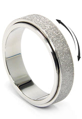 OreilleStar Anxiety Ring close-up showing 6mm fidget spinner for focus