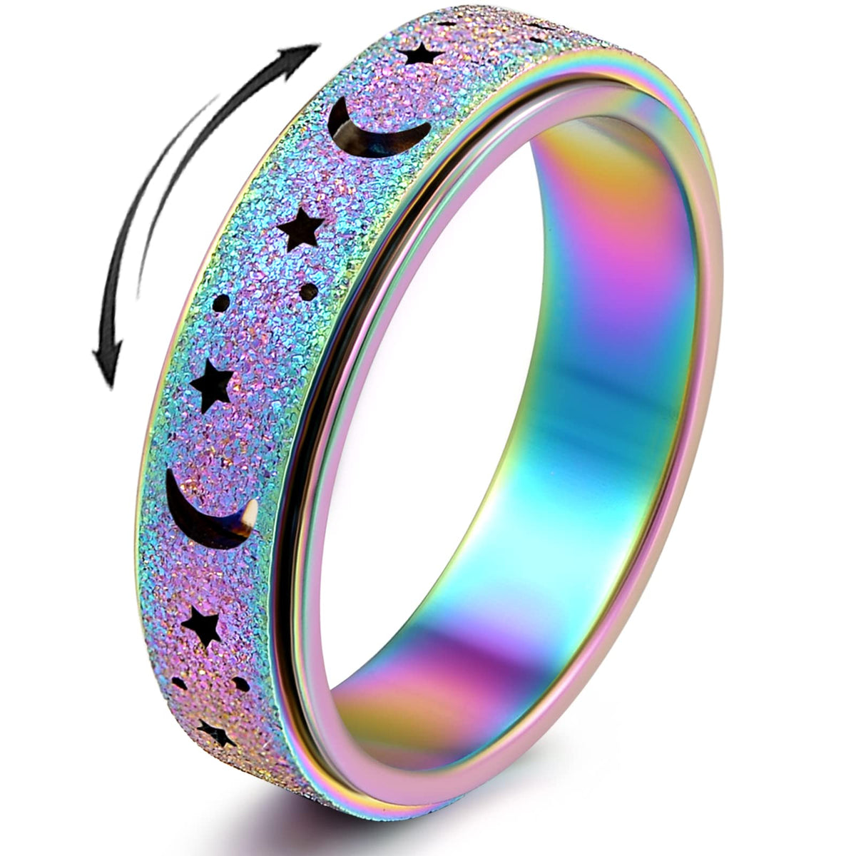 OreilleStar anxiety ring spinner for focused work and wear