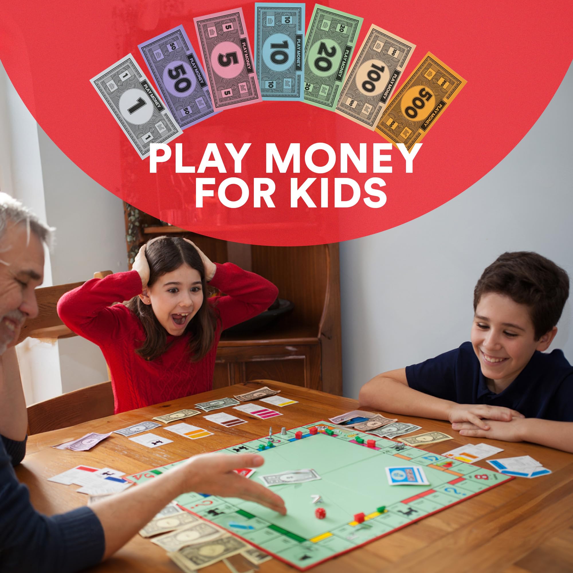 oreven Play Money 10-dollar bill for mid-to-high value transactions during play