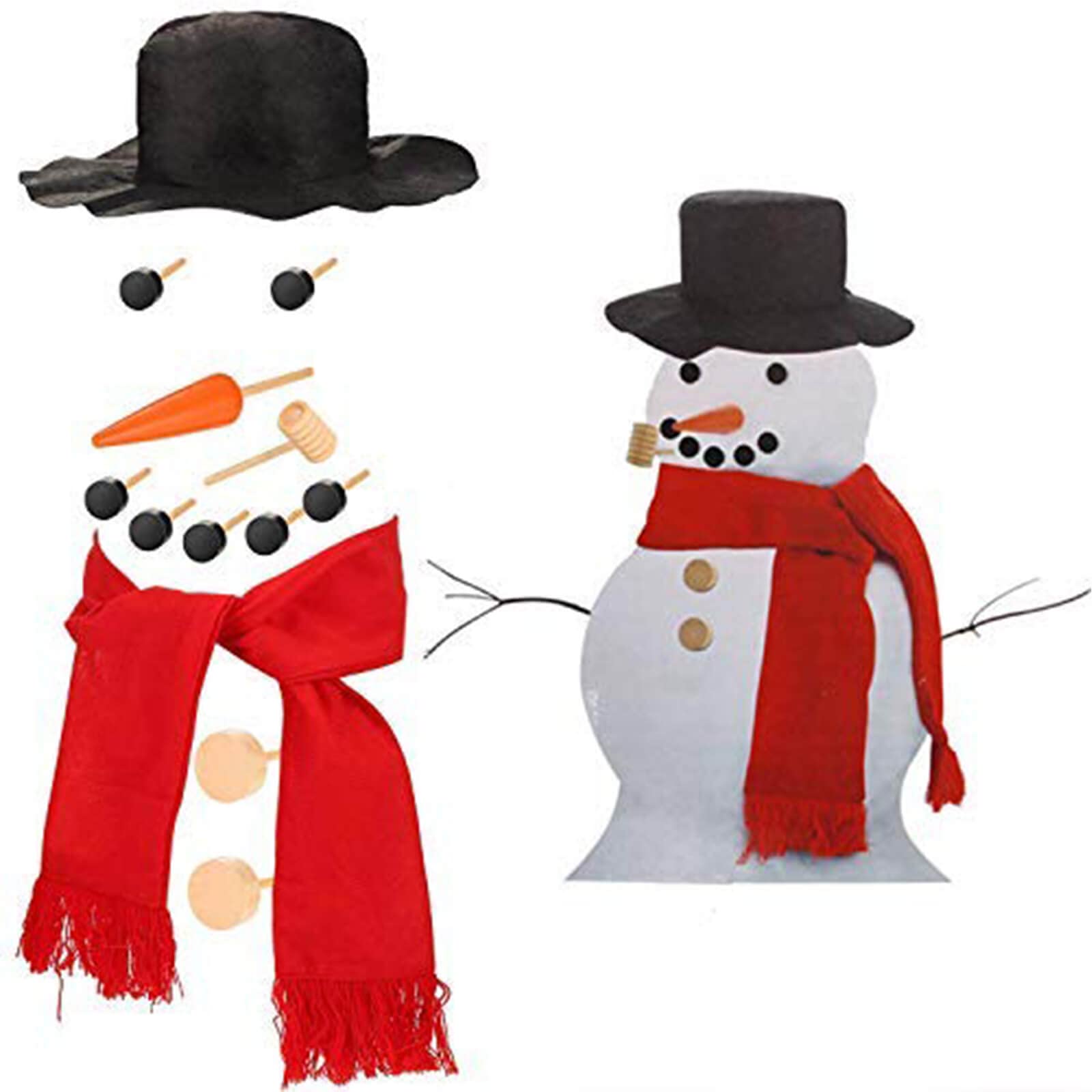 Orgrimmar Snowman Decorating Kit top hat enhances classic winter decor
