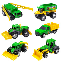 Oriate diecasting farm harvester toy inspires imaginative play and pretend harvests.