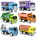 Oriate diecast transport truck: durable metal body with pull-back action for lasting play.