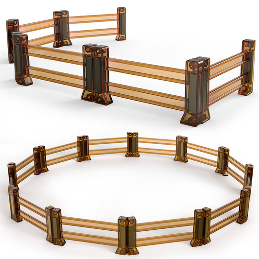 Oriate Farm Animals Fences 18pc magnets forming durable farm enclosures for creative play.