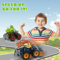 Oriate green Triceratops adds bright color to playroom adventures.