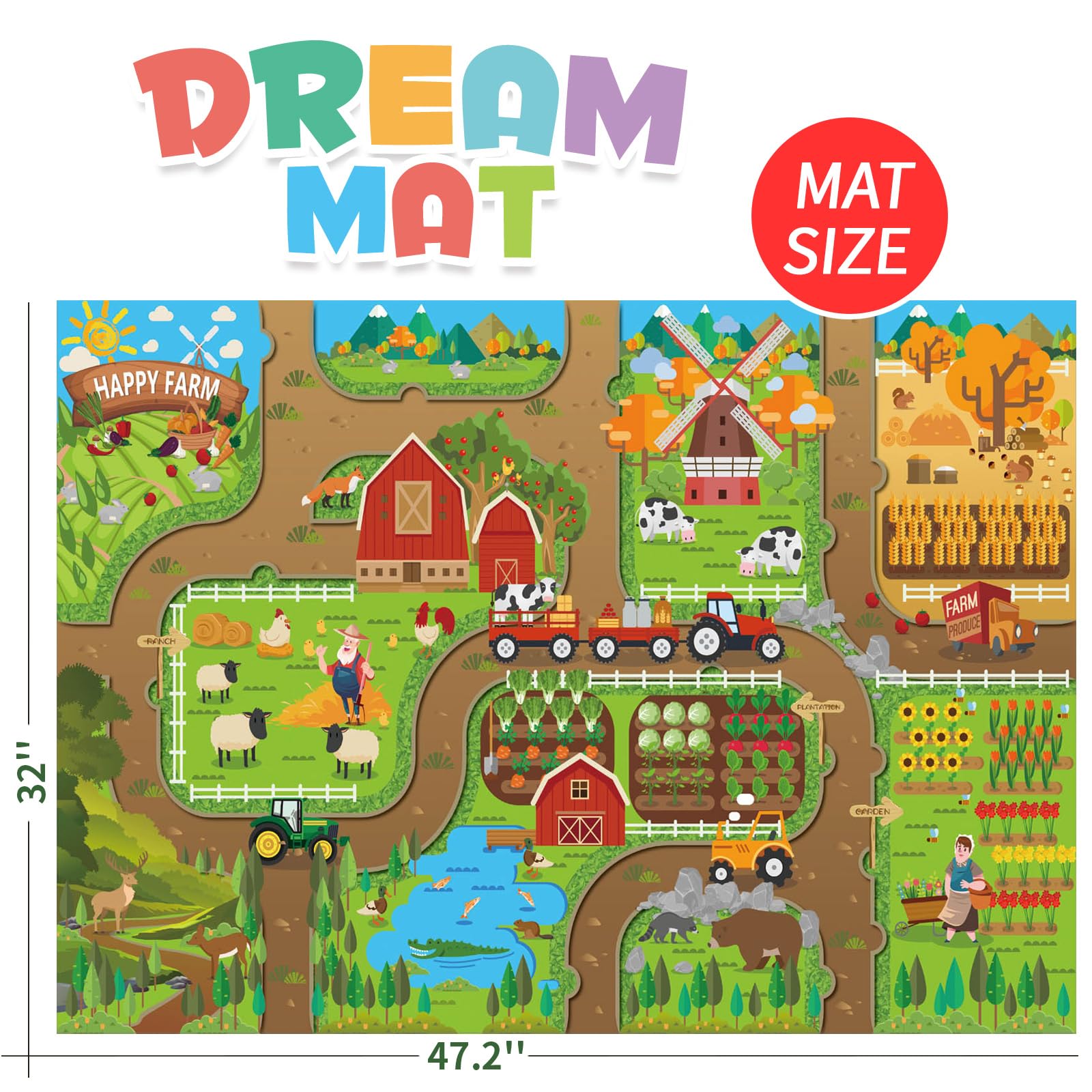 Oriate Kids Dream Mat Modern City scene supports creative daily adventures.