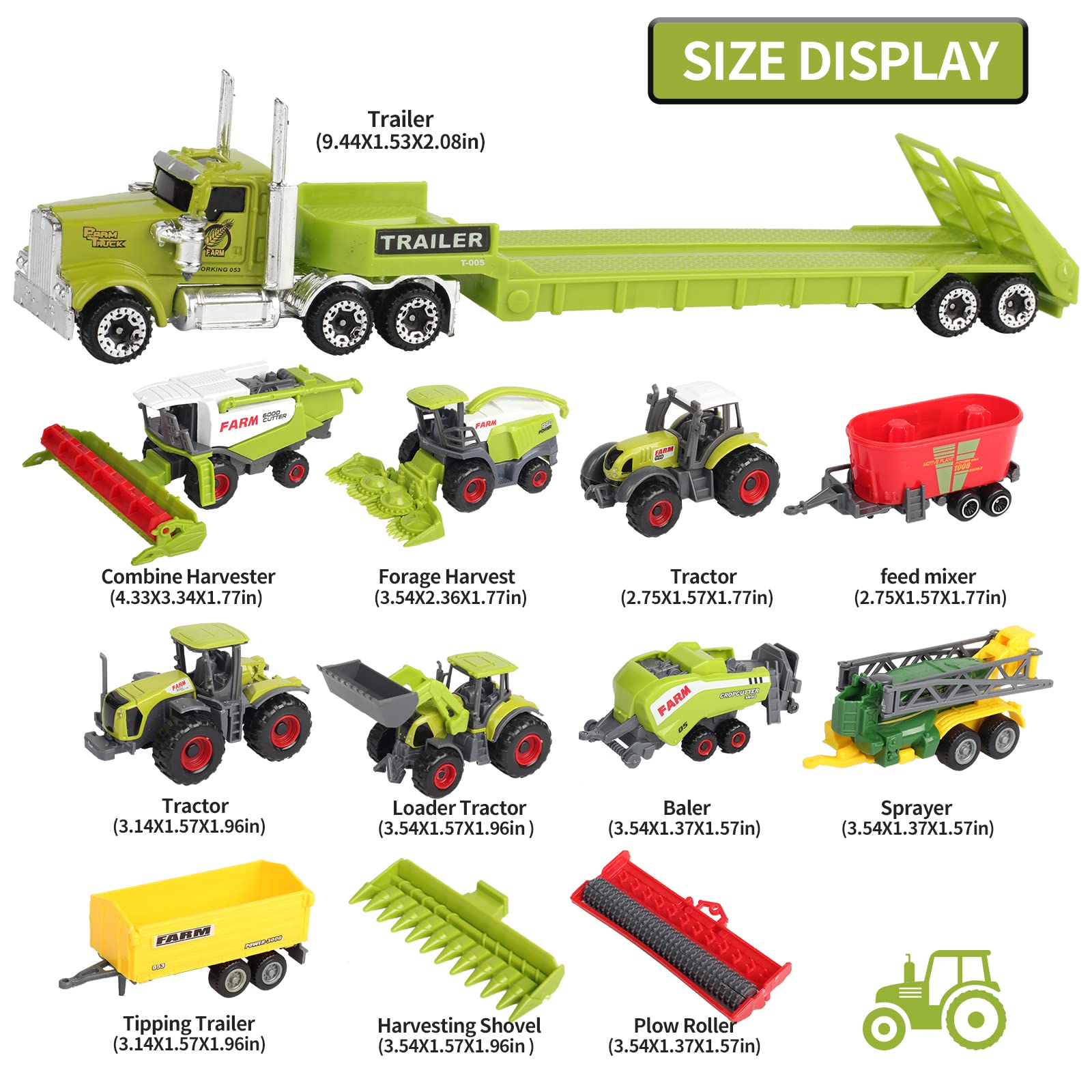 Oriate Kids Farm Toys mini animals and carrots image to enrich farm scene storytelling