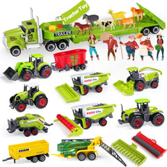 Oriate Kids Farm Toys realistic tractor image showing 1/64 scale detail for imaginative farming play