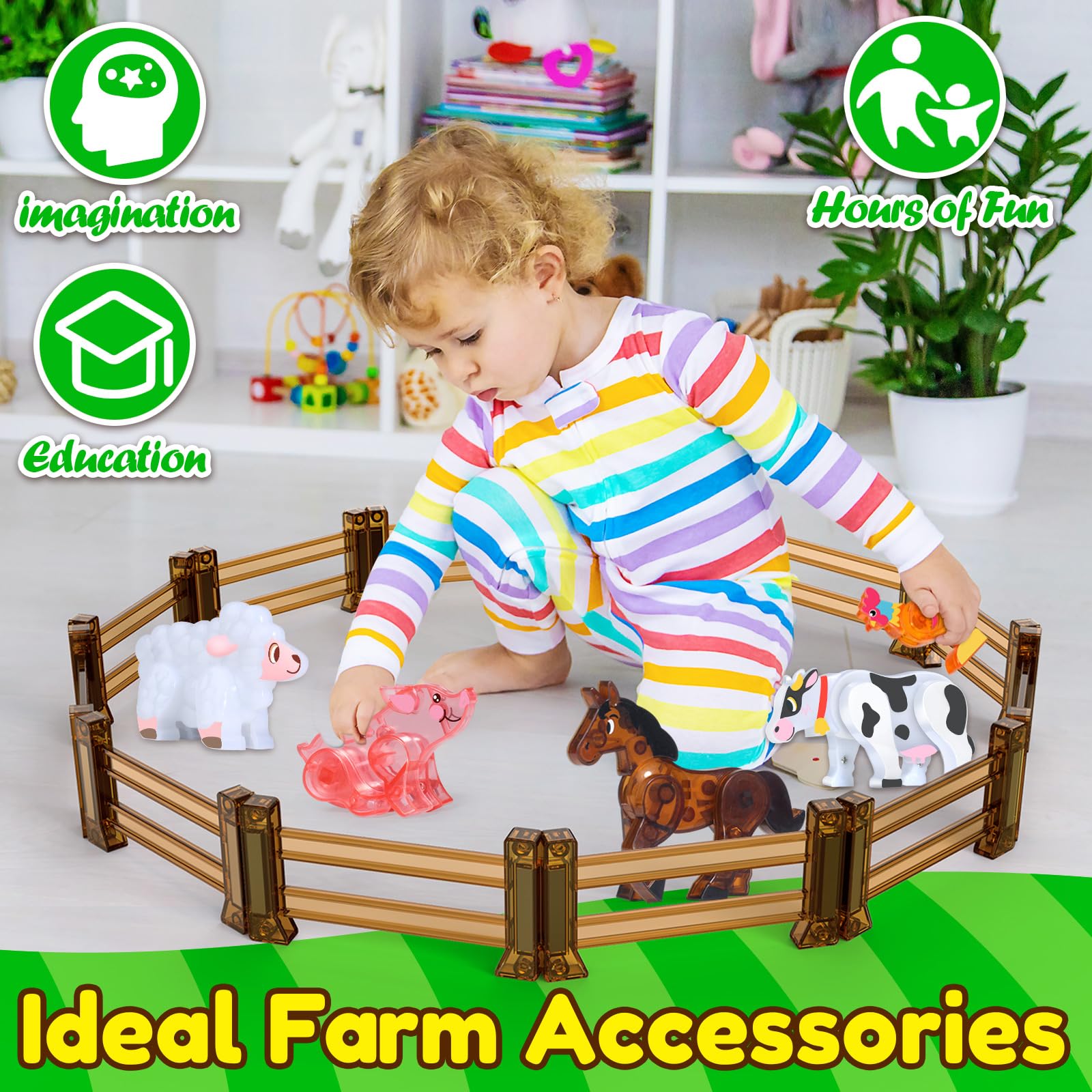 Oriate Zoo and Dinosaurs enclosure tiles for open-ended storytelling and spatial play.