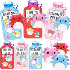 ORIENTAL CHERRY axolotl plush keychain design A, soft and durable for kids' party favors