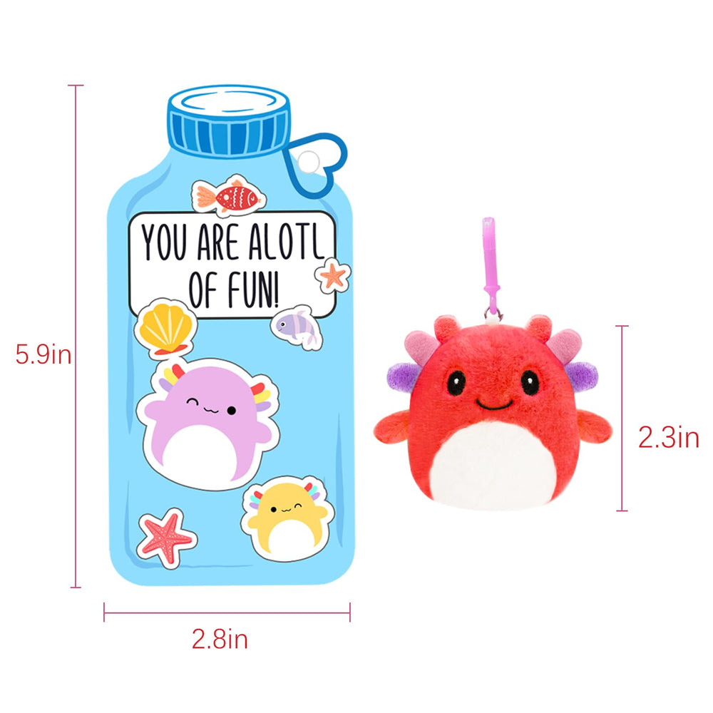 ORIENTAL CHERRY axolotl plush keychain design C, cute design ideal for gift exchanges