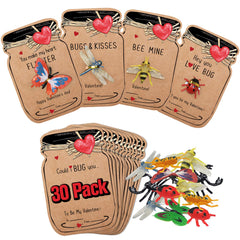Oriental Cherry Love Bug cards set of 30 with six bug designs for class exchanges