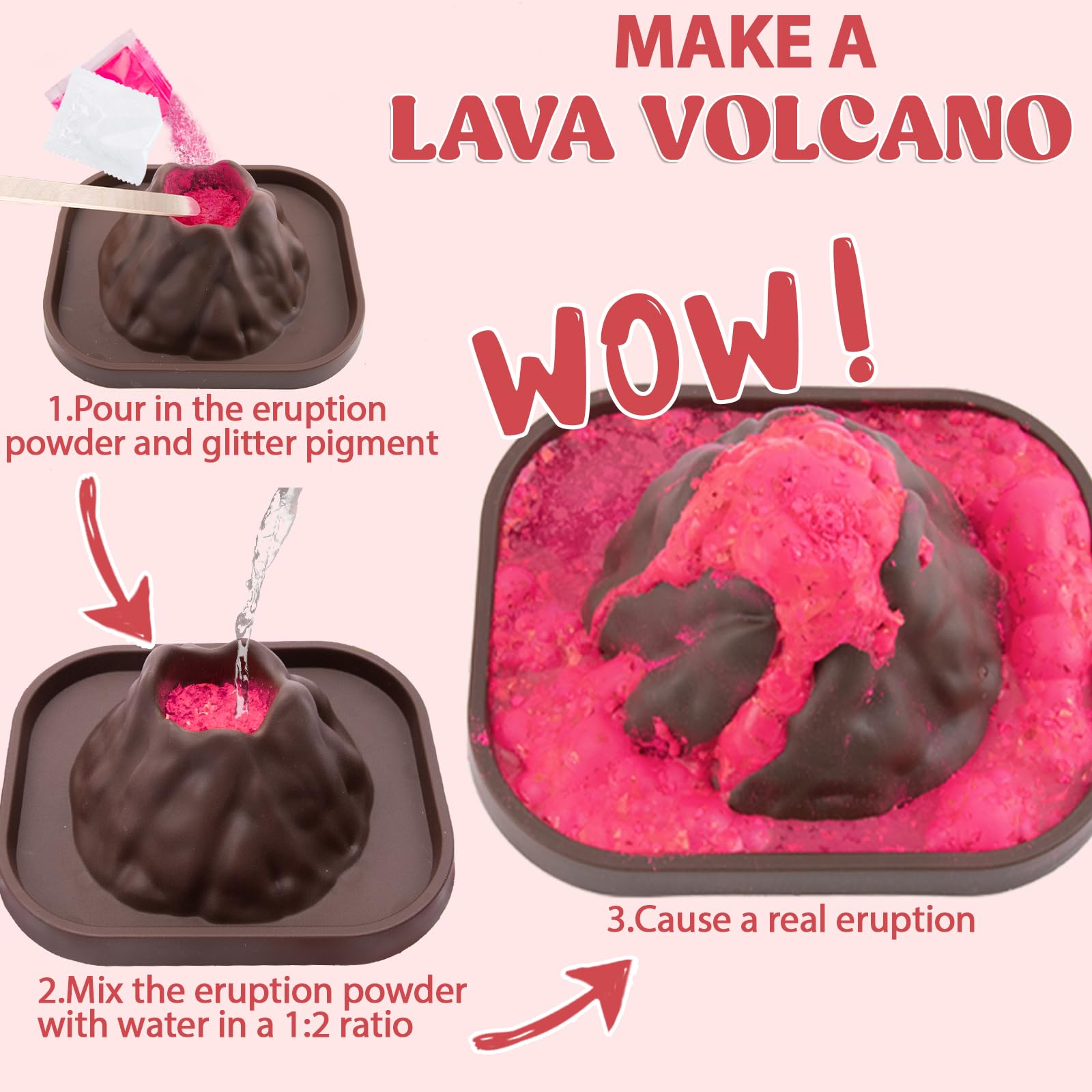 Oriental Cherry kids science kit sparks curiosity with erupting lava visuals.