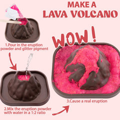 Oriental Cherry kids science kit sparks curiosity with erupting lava visuals.