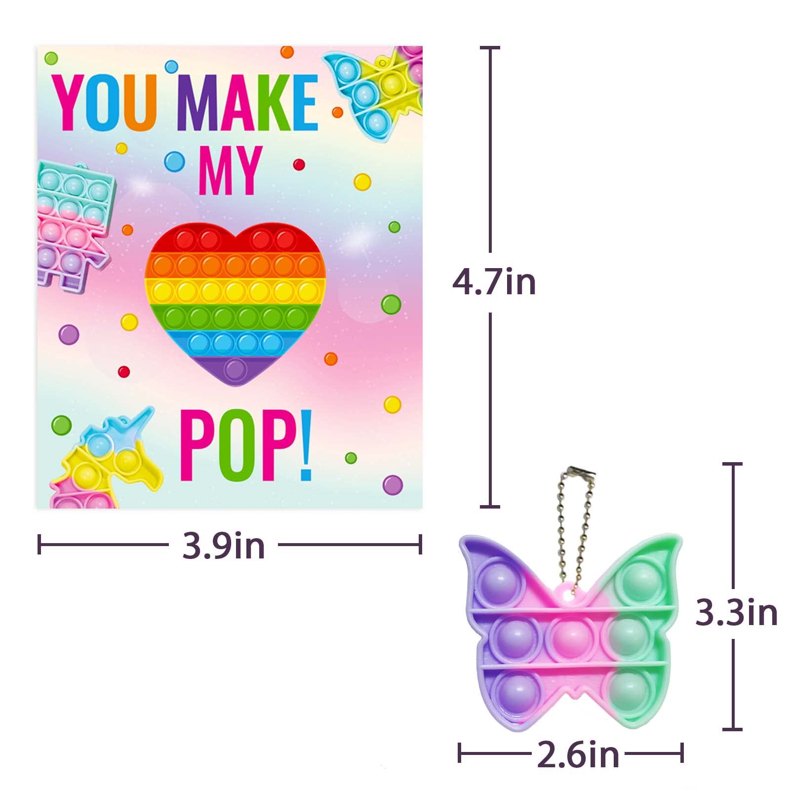 Sweet pun messages on Oriental Cherry Valentines cards with heart pop bubbles