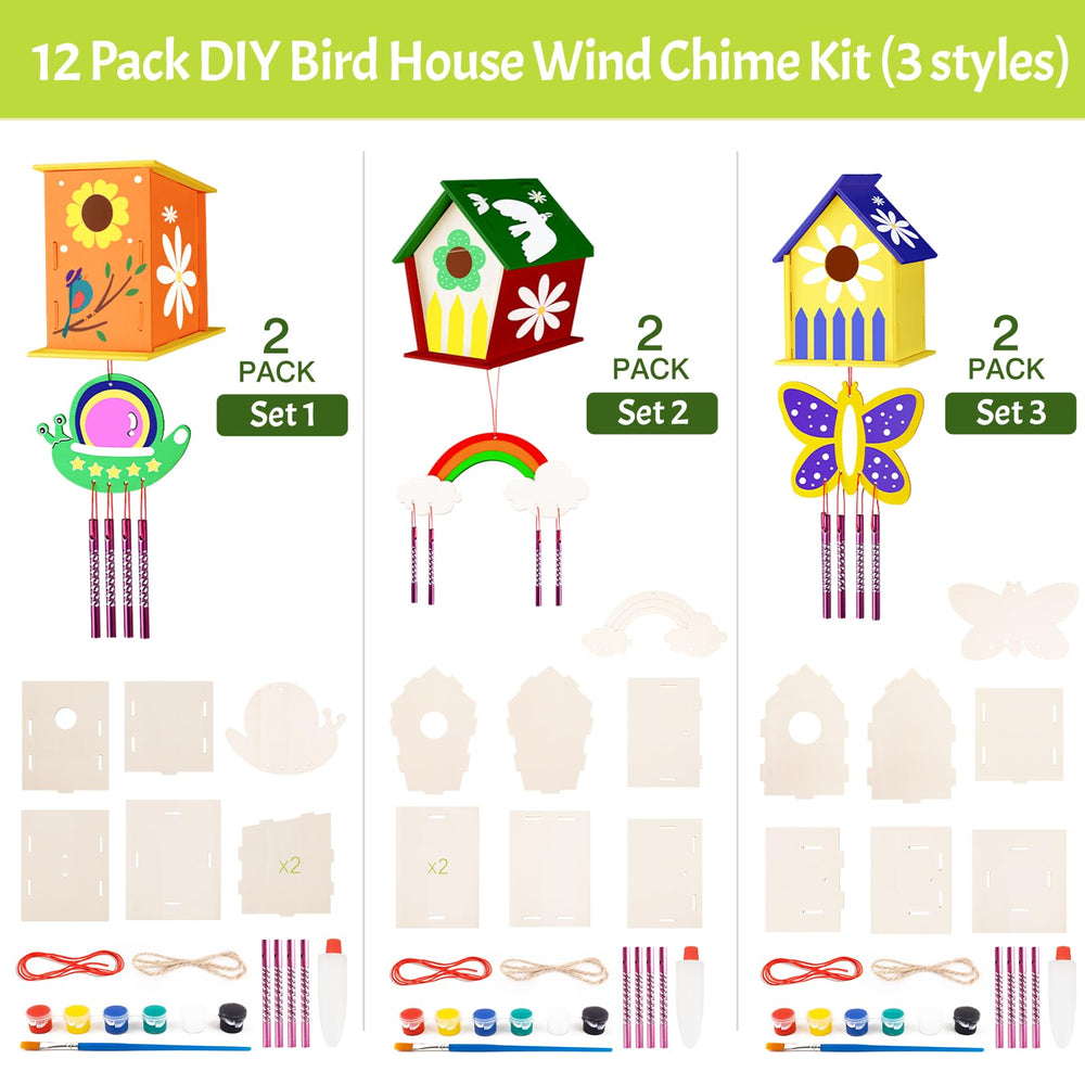 ORIENTAL CHERRY unassembled-birdhouses are easy to build and inspire creative play